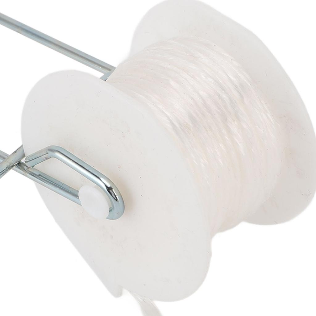 6Pcs Plant Roller Hooks with 49.2ft Twine Galvanizing Steel Wire Stable Support Flower Vine Twine Crop Trelli Kit for Greenhouse Farm