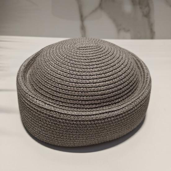 Stewardess Hat Lightweight Breathable UV Protection Straw Hat Outdoor Beach Sun Hat Summer Accessory