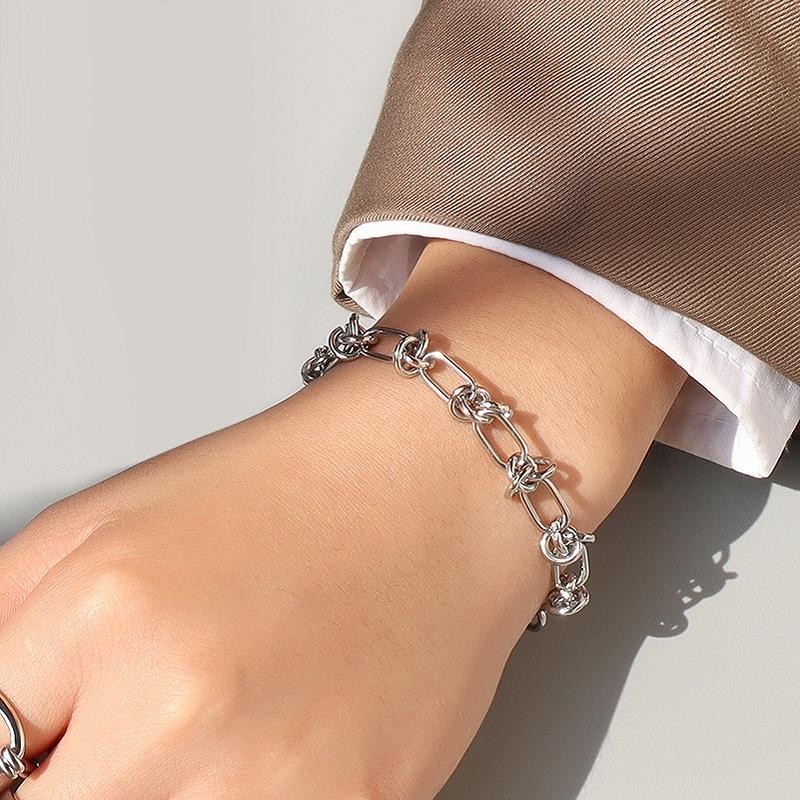 Kubánský řetízkový náramek z nerezové oceli 316L pro muže Ženy Figaro Vintage Metal Viking Kpop Pulseras Emo Roztomilý luxusní dárek na šperky