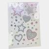3D Sparkle Stars Heart Acrylic Crystal Stickers Kids DIY Decoration Self Adhesive  Diamond Pearls Gems Stickers Rhinestones