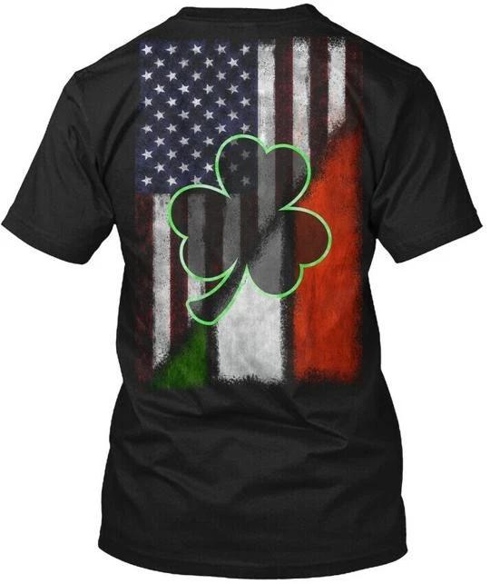 

Irish American Shamrock Clover T shirt Made in the USA Size S to 5XL XL