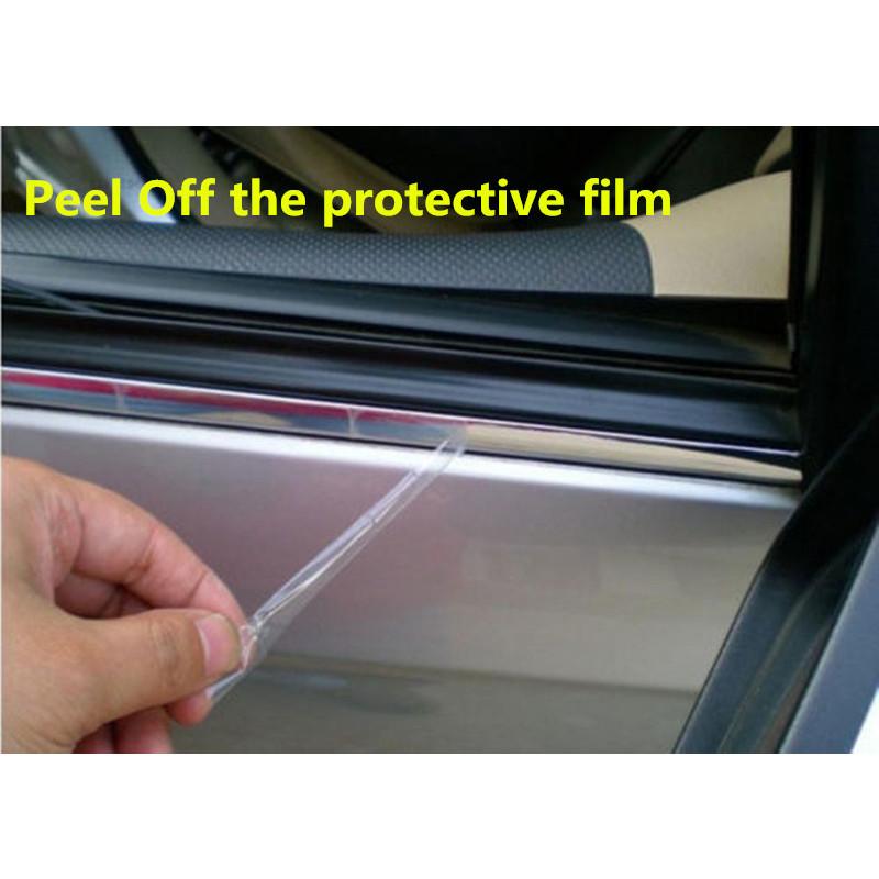 5M Exterior Car Chrome Body Strip Bumper Auto Door Protective Moulding Styling Trim