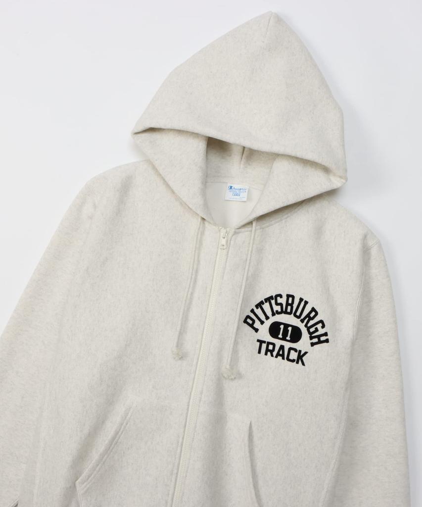 Champion Long Sleeve Cotton USA Reverse Zip Oatmeal Men's Sweatshirt, 11.5oz Weave® Hoodie, C3-Y110,
