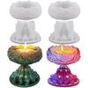 Top Quality DIY Lotus-Candlestick Silicone Mold Lotus Bracket Resin Mold Lotus Tray Ornaments Epoxy Casting Mold Home Decoration