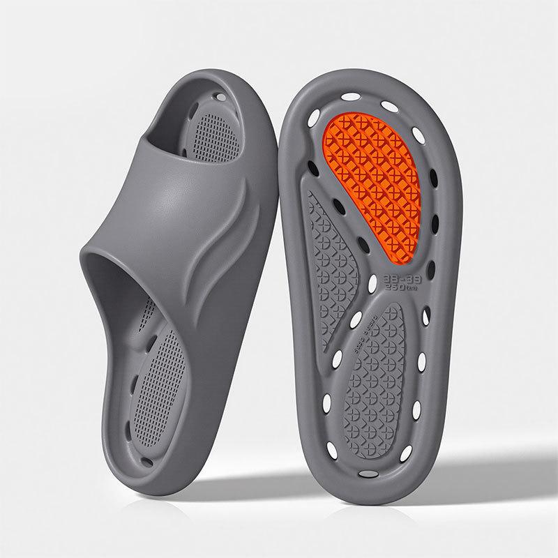 Anti Slip Water Leakage Slippers for Men's Indoor Home, Home Hotel Hollow Bathroom Slippers, Shower Slippers