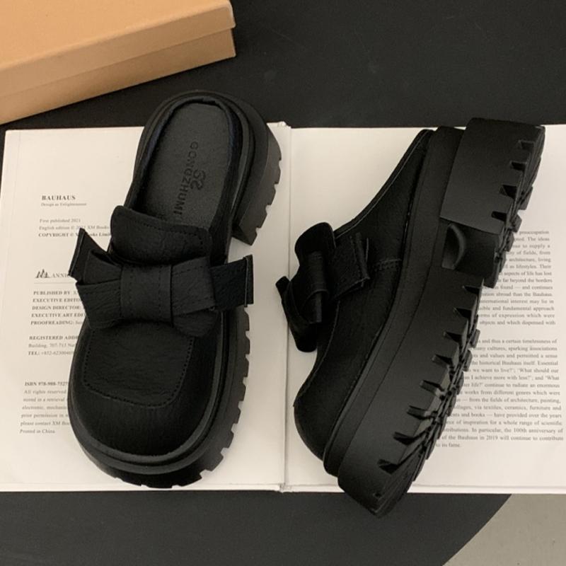 Fashion Platform Women Mules Shoes Flats Fashion Slippers Casual Cozy Dress Woman Sandals 2025 Classic Slides Slingback Sandalias Mujer