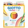GIOTTO Colored Pencils 24 Pieces Sustainable Wood 3mm Lead Hexagonal Barrel