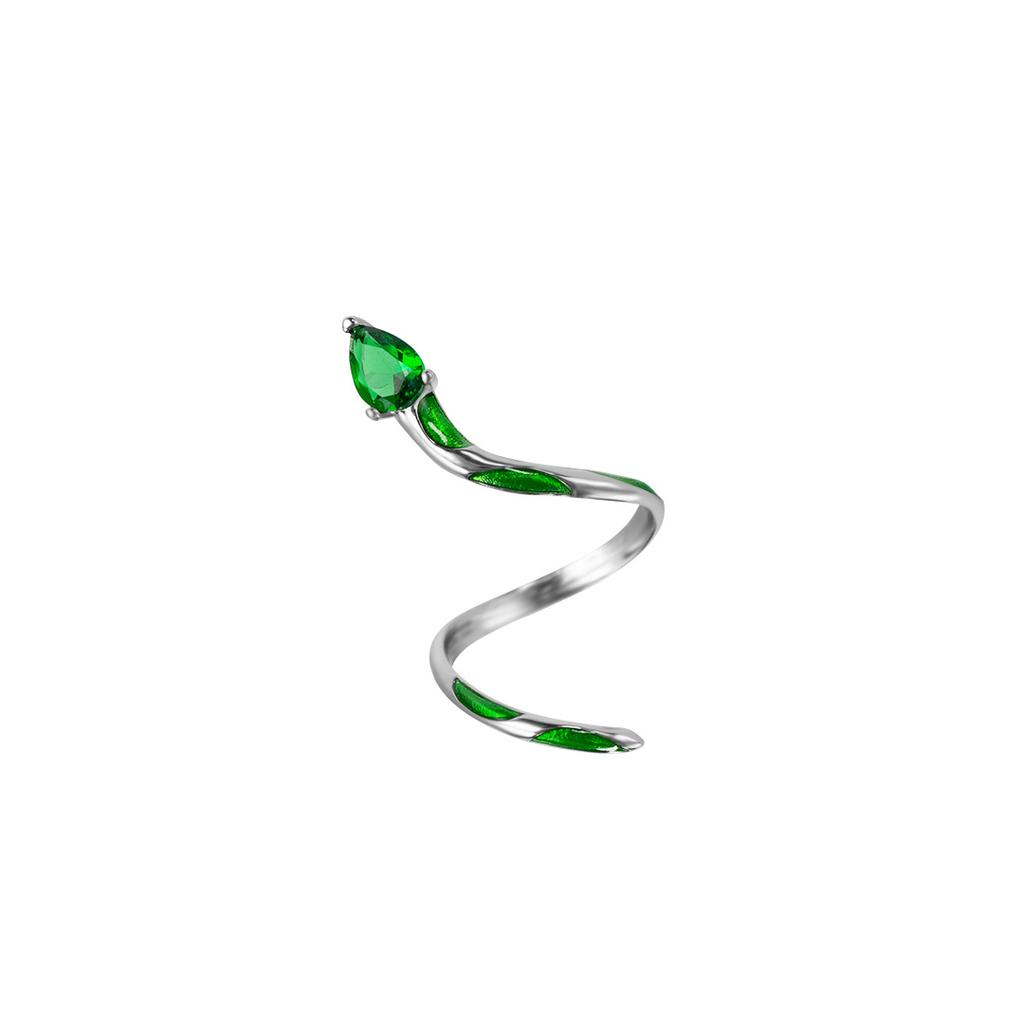 Fashion Snake Niche Design High-End Joint Ring Lady's 1PC Open Ring And Light Luxury