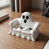 Realistic Pumpkin Sofa Ornaments Spooky Design Ghost Pumpkin Storage Tray Mini Halloween Sofa  Gift
