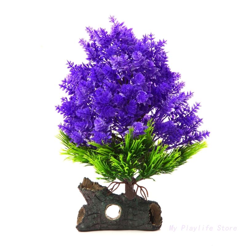 

Аквариумы Аква-Растения Рыбы Пластиковое Растение Яркие Водные Украшения Ландшафтный Дизайн Безопасный Декор Растение для Рыб Креветок фиолетовый