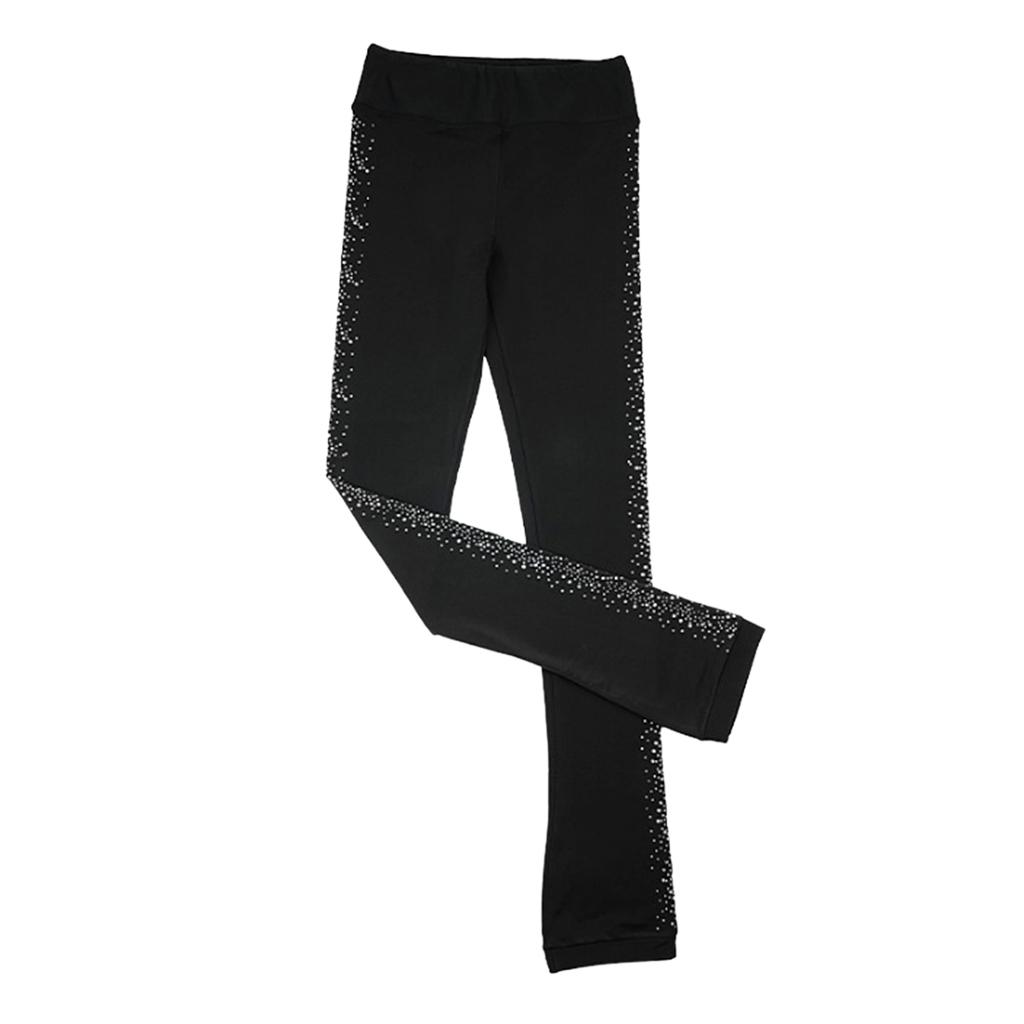 Pantaloni de antrenament pentru patinaj artistic cu strasuri pentru femei adulte și copii, 9 mărimi, 2 tipuri