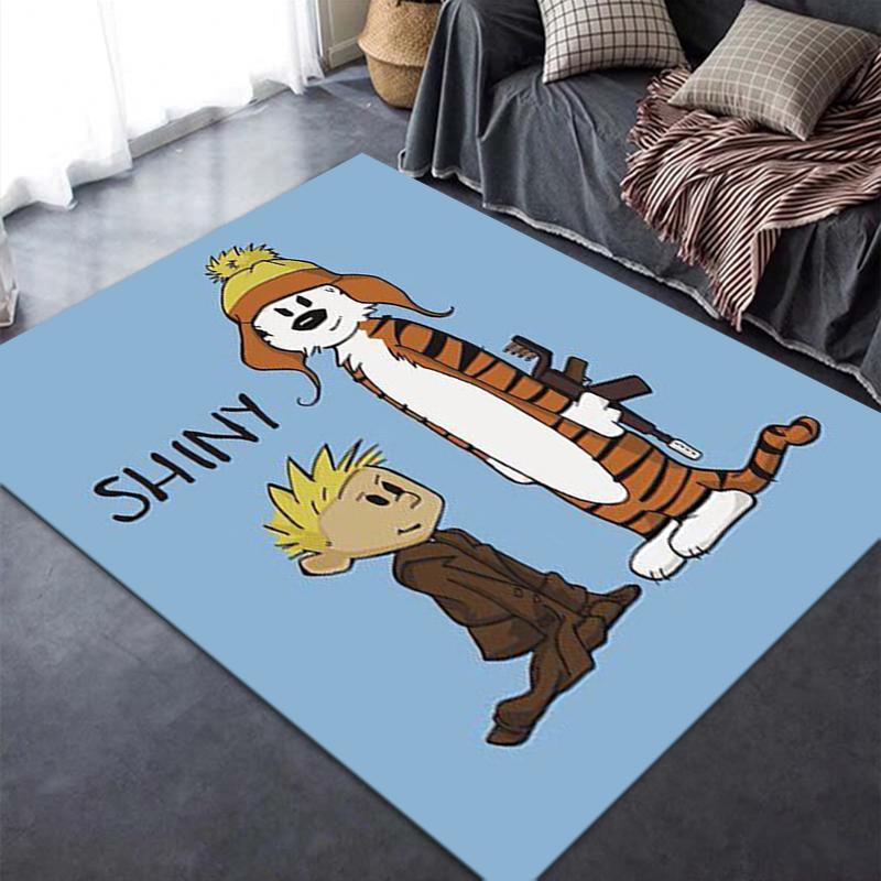 2025 New Calvin and Hobbes Carpet Rug for Living Room Bedroom Home Sofa Decoration,Kids play Non-slip Floor Mat
