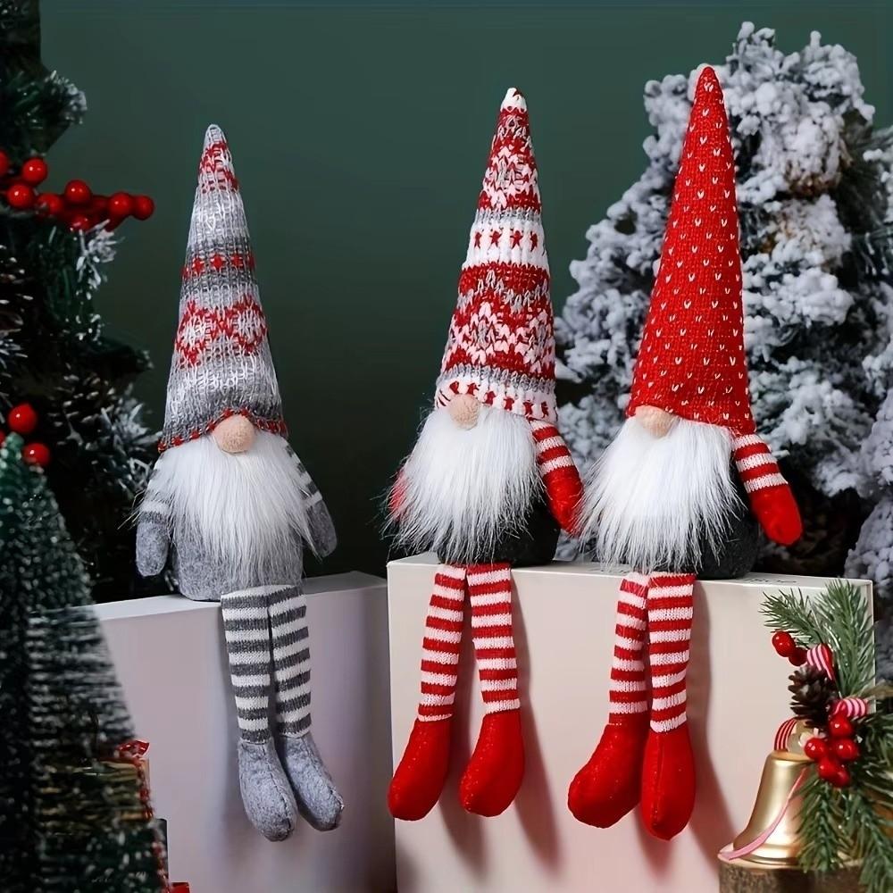 Exquisite Christmas Faceless Doll Cartoon Xmas Gnomes Elf Dolls Home Xmas Decor