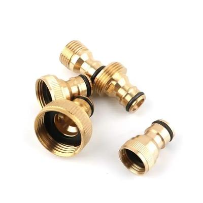 1PC Brass Quick Connector 1/2 3/4 1 Inch Thread Garden Irrigation Faucet Nozzle Adapter Water Gun Joints108