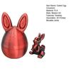 Påskhare Öra Äggprydnad med Ledad Kanin Inuti 3D-printad Rörliga Leder Kaninfigur Fidgetleksak Påskhelg Festdekoration