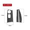 3Pcs Carbon Fiber Screen Accent Cover Trim For Chevrolet Corvette C7 2014-