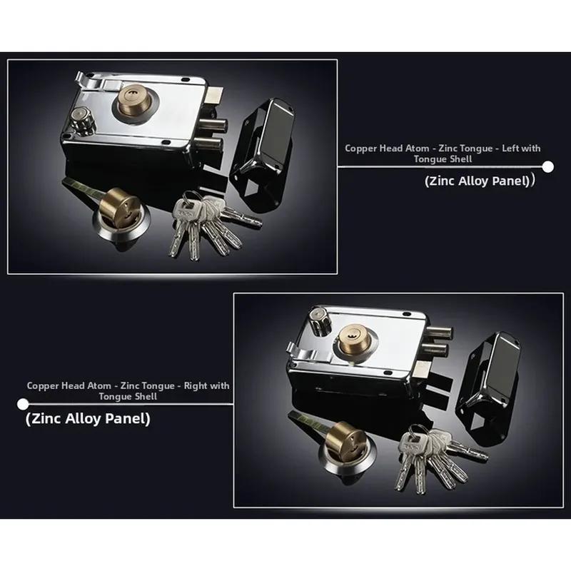 Exterior Gate Lock Stainless Steel Copper Lock Left Open With Security Prevent Theft Gate Lock Exterior Gate Lock For Doors