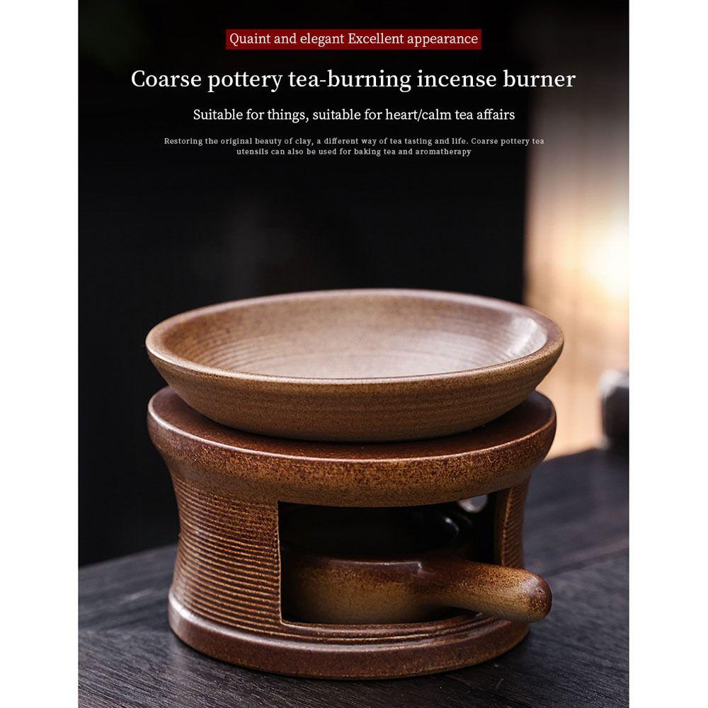 Handmade Ceramic Aroma Burner Rustic Tea Warmer Candle Warmer Incense Burner  Office Use