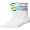 Accessories 3 PACK CREW SOCK ILLUMINATE AIR M [ASICS] YELLOW/ENERGY AQUA/FRESH