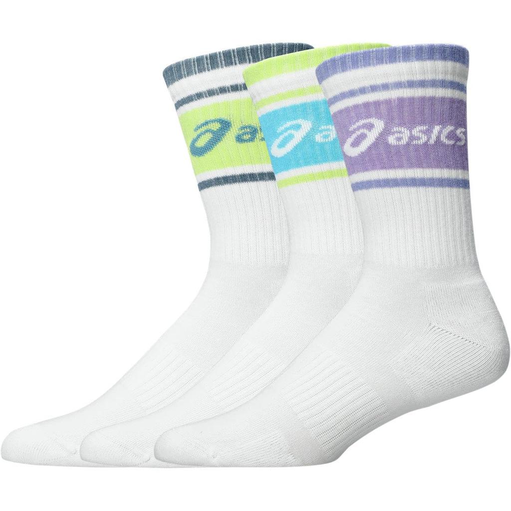 Accessories 3 PACK CREW SOCK ILLUMINATE AIR M [ASICS] YELLOW/ENERGY AQUA/FRESH