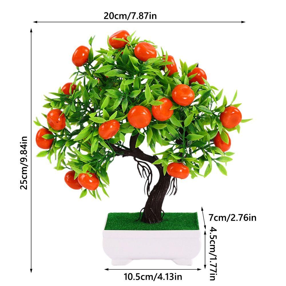 Pomegranate Chili Fruit Tree Potted Multicolor Simulation Plant Potted Home Decoration