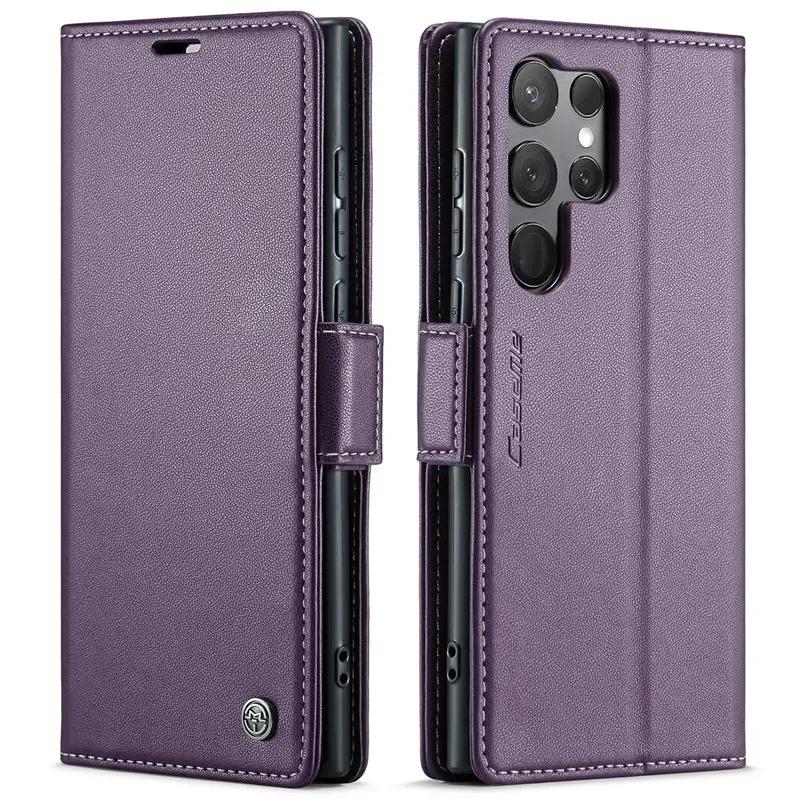 Flip Leather Wallet Phone Case for Samsung Galaxy S25 Ultra S24 FE S23 S22 A16 A26 A36 A15 A35 Card Bag Book Stand Cover Coque