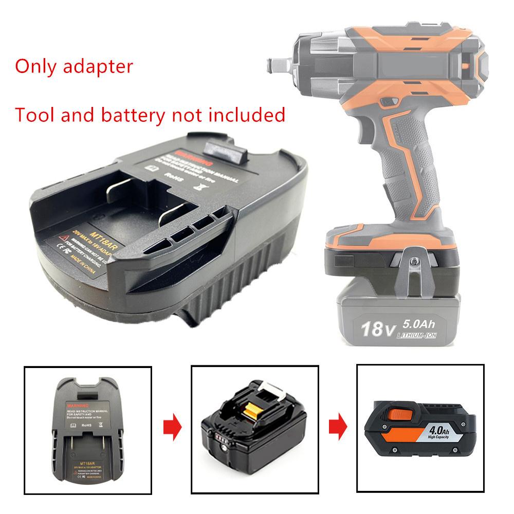 Converter Adapter For Makita 18V Li-Ion Battery For Ridgid 18V AEG Power Tools