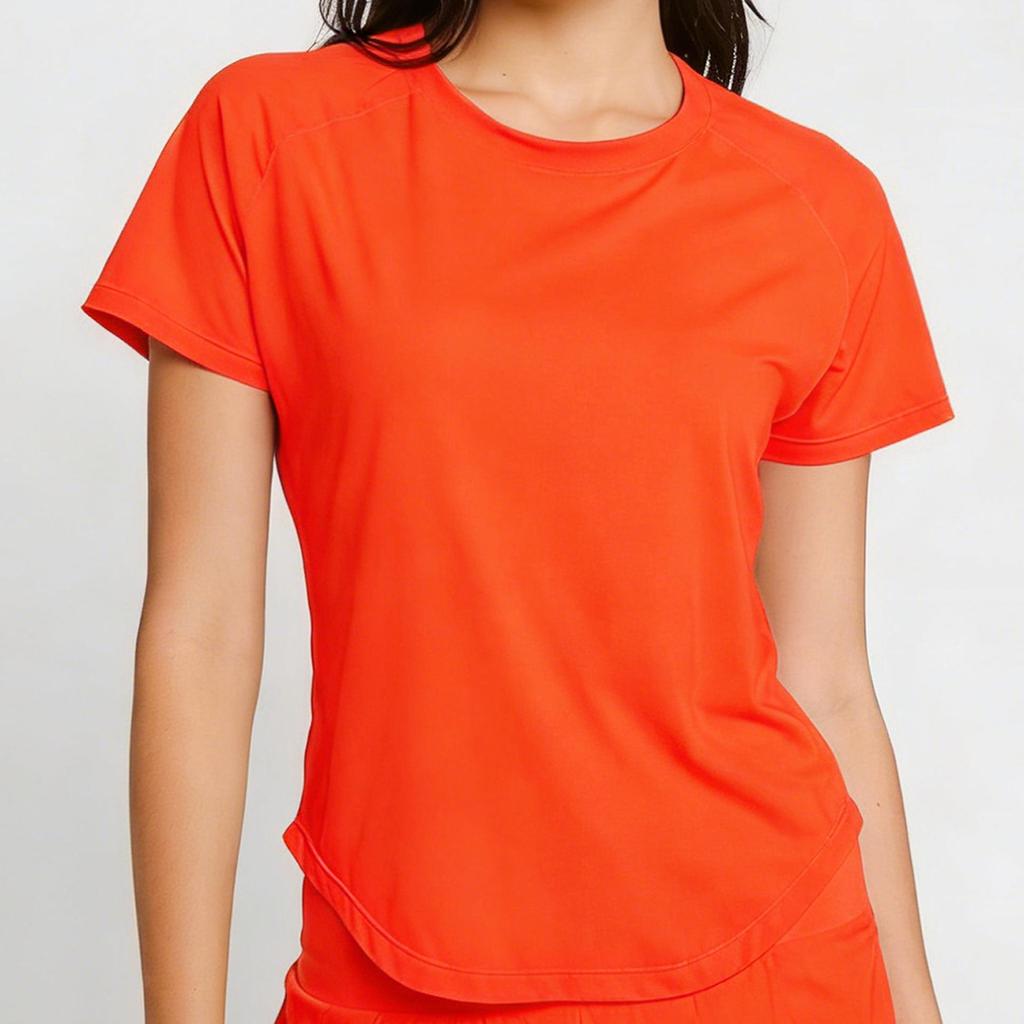 Professionelles Raglan Yoga Set: Sommer Quick-Dry Kurzarm-T-Shirt, Hose und Bare-Feel Sportoberteil