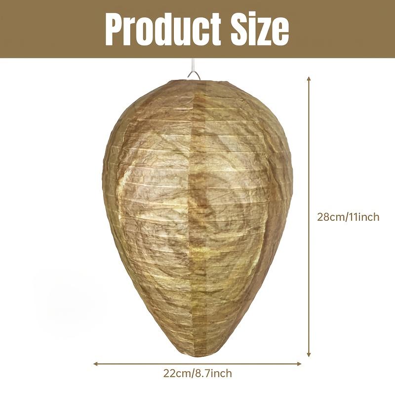 3 Pieces Fake Wasp Nests Natural Wasp Repellent Hanging Artificial Hives For Garden Patio Yard Porch And Courtyard Outdoor Use