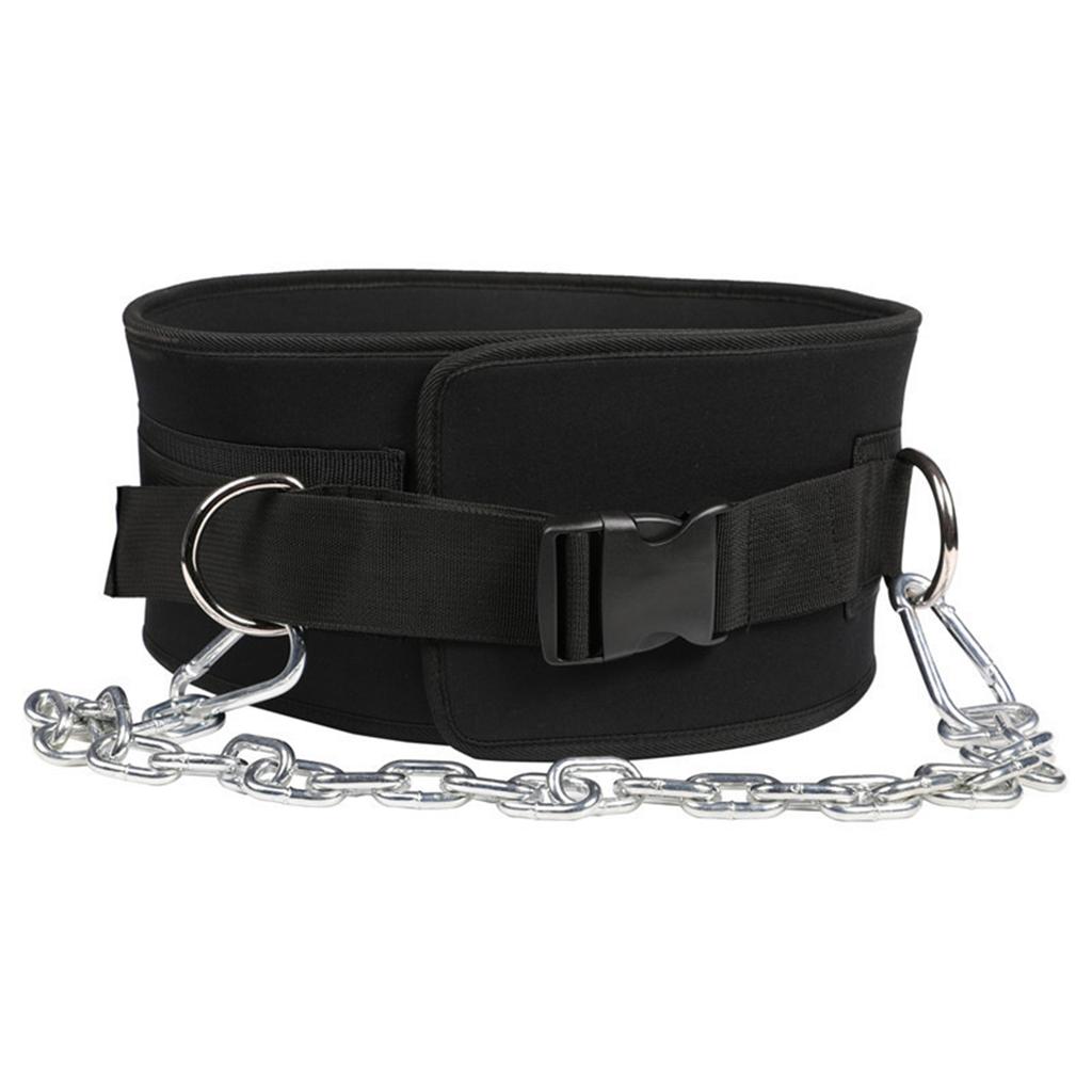 Adjustable Weightlifting Belt With Thick Chain For Back Support Maximum 350lb Capacity With Chain