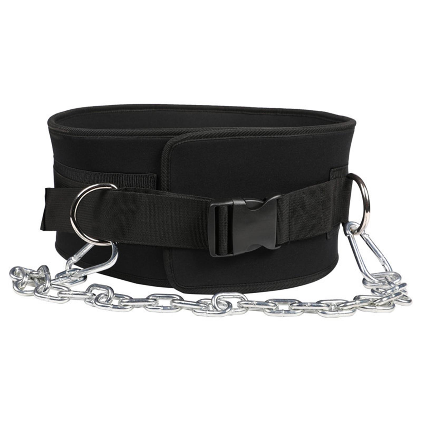 

Adjustable Weightlifting Belt With Thick Chain For Back Support Maximum 350lb Capacity With Chain