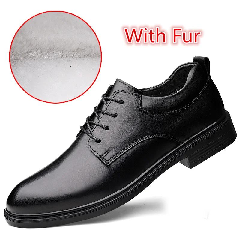 Fashion Business Elegant Dress Mens Business Shoes Genuine Leather Man Casual Shoes New Arrival Leisure Walk Formal Shoes Big Size 36-50
