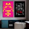 Press Shift To Run Pop Text Poster Black Wall Art Canvas Painting Modern Fashion Abstract Graffiti Prints for Living Room Home Decoration Pictures