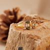 S925 Sterling Silver Natural Gemstone Tourmaline Ring Women'S Multicolor Treasure Ring Index Finger Ring