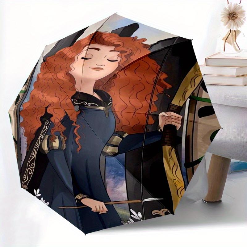 Merida Inspired Automatic Opening and Closing Umbrella - Suitable for Various Occasions, Outdoor Activities, Lightweight and Durable Automat