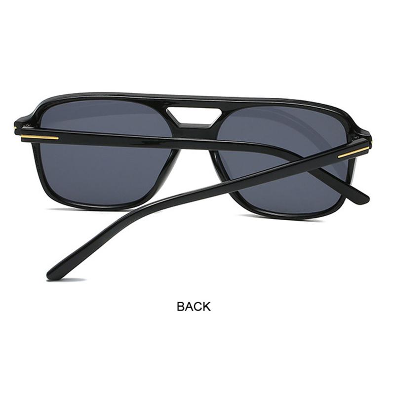 Vintage Square Solbriller Dame Retro Merke Speil Solbriller Kvinne Svart Gul Mote Godteri Farger Eyewear