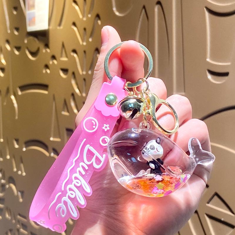 Acrylic Mahjong Sand Keychain - Elegant Car & Bag Pendant Gift