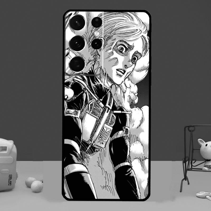 

Чехол Armin Arlert Attack on Titan для Samsung Galaxy S21 S22 Ultra S20 FE S8 S9 S10 Note 10 Plus Note 20 Ultra Coque Galaxy S10 Plus
