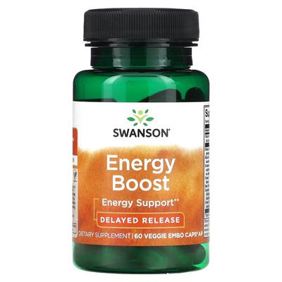 Swanson, Energy Boost, 60 rostlinných EMBO kapslí