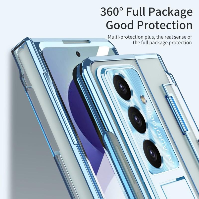 Magnetic Snap-On Case With Kickstand Galaxy Z Fold 8 7 5 4 3 PC Hard Shell Protective Cover