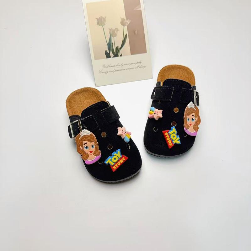 

Новые детские полусандалии Birkenstock с мультяшным дизайном, милые, унисекс - Летние, ретро, на толстой подошве, нескользящие, с отверстиями для улицы 24/25 (Inner Length 14.5cm)