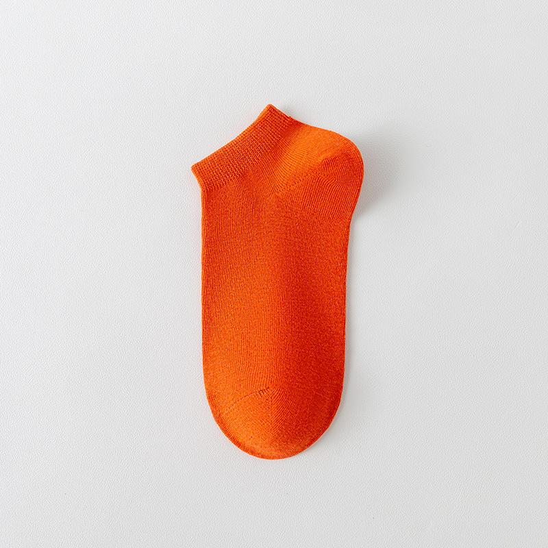 5 Paar Frühling und Sommer Kurze Socken Damen Atmungsaktiv Deodorant Lässig Niedrigschaft Bootssocken Antibakteriell Deodorant Damen Socken