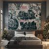 Tapisserie Art Graffiti Intriqué, Parfaite Pour Ajouter Un Style Audacieux Et Urbain À N'importe Quelle Pièce Ou Décor de Dortoir, Idéale Pour les Fans de Street