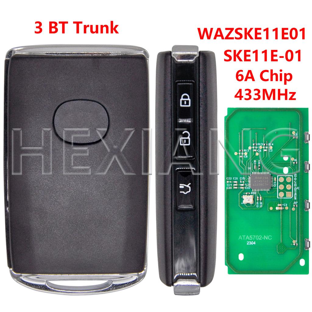 DR 6A/ID49 Chip 433MHz Proximity Car Remote Key WAZSKE11E01 WAZSKE13E03 For Mazda Axela CX30 CX-30 CX-5 CX-8 CX-9 2016-2021