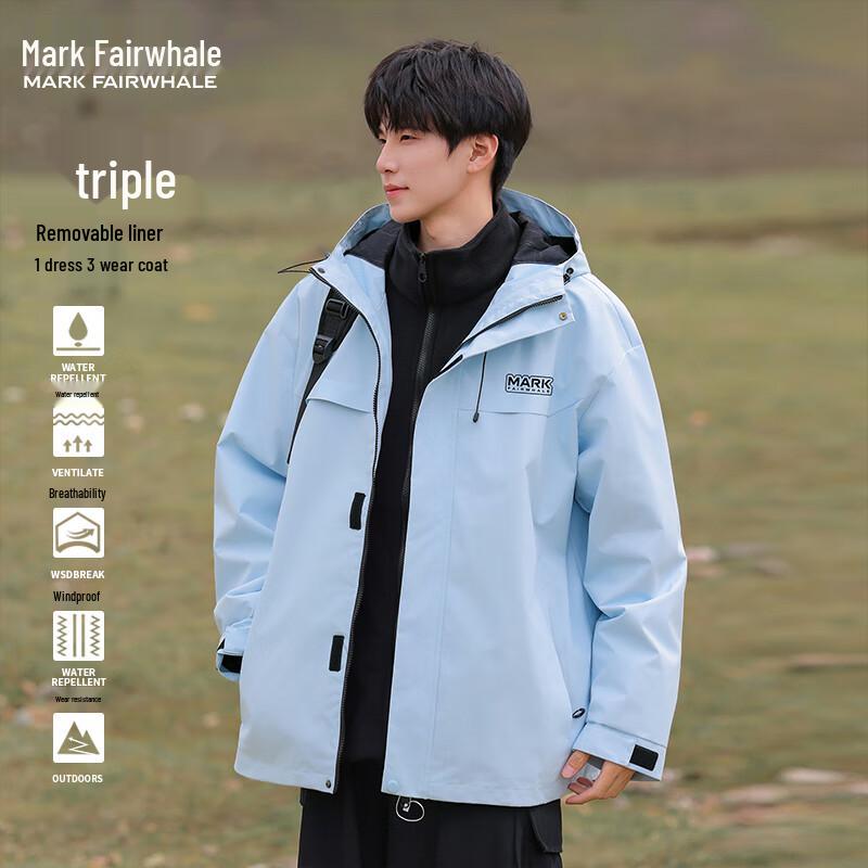 

Mark Huafei Men s 3-in-1 Outdoor Casual Jacket M