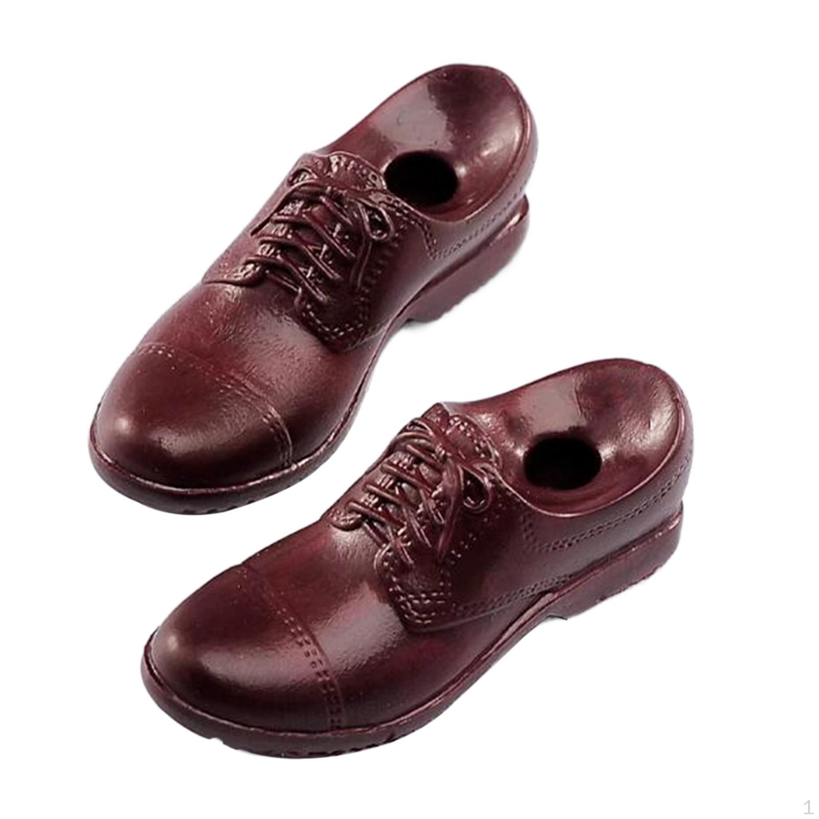 

Realistic Leather Shoes for 12 Male Figure Doll Kids Adults Gifts
