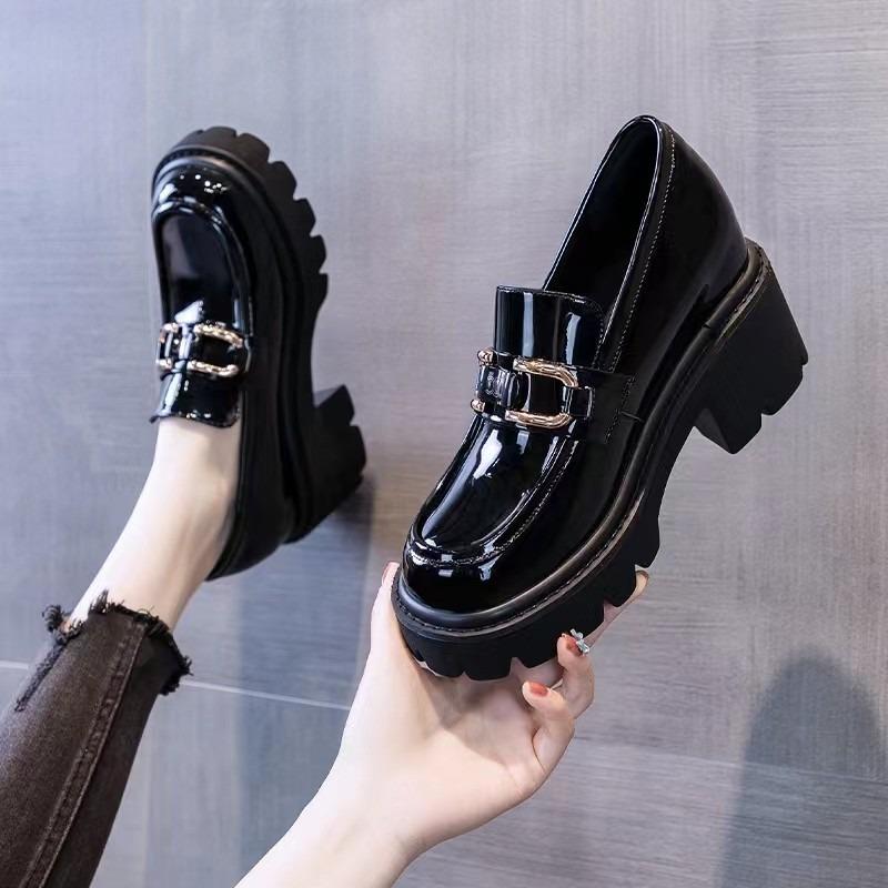 Fashion New Spring/Autumn Fashionable Elegant And Sexy Height-Increasing Women's Thick-Soled High-Heeled Metal-Decorated Shoes