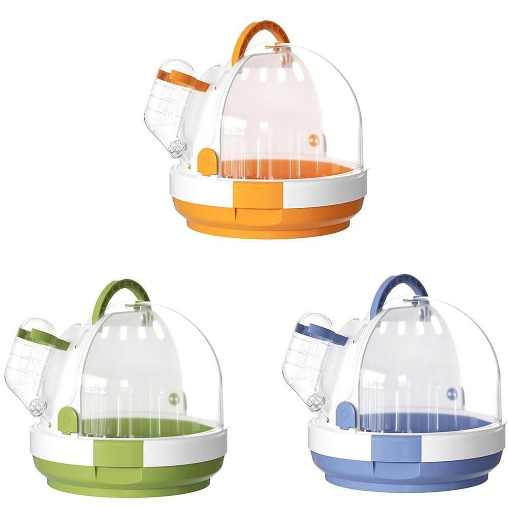 Safe Door Lock Small Pet Box Easy To Carry Hamster Carrier Transparent Parrots Carry Cage  Travel