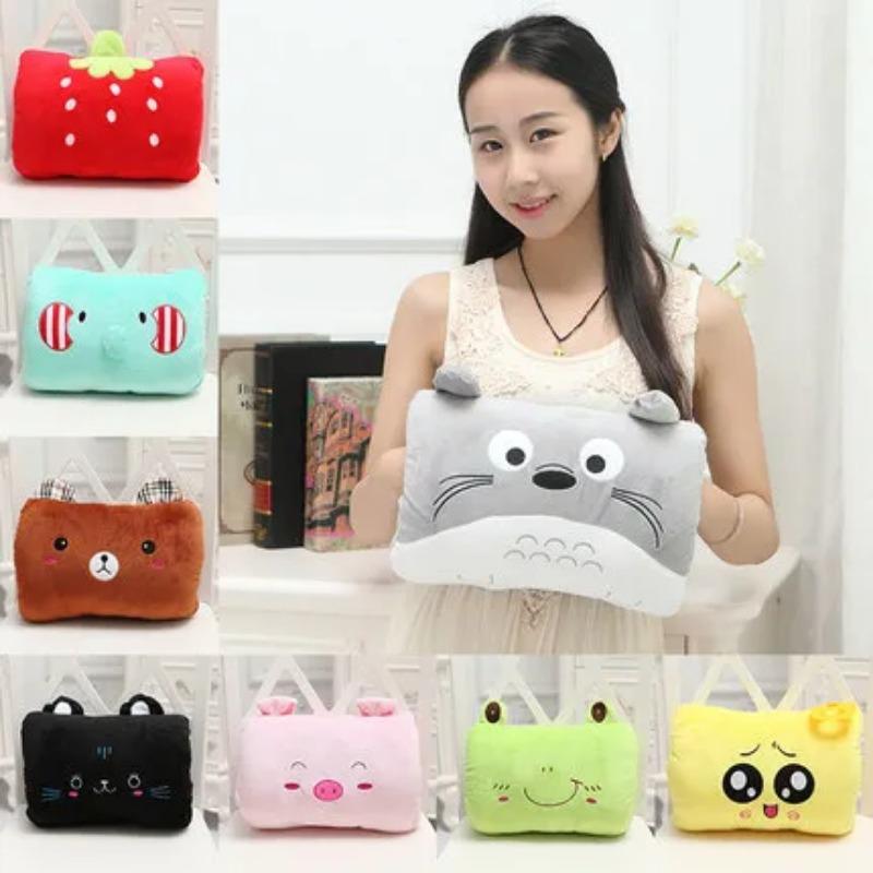 1PC Kids Cute Gift Cartoon Plush Arm Pillow, Hand Warmer, Soft Nap Pillow, Children's Gift, Non Electrical Toys Suho