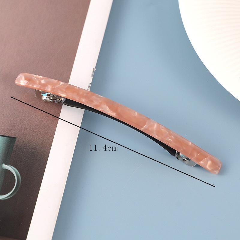 Fashion Women Leopard Acetate Geometric Hair Clips Vintage Hairpins Long Hair Barrette All Match Fashion Hair Accessories Gifts